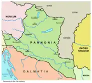 Province romaine de Pannonie, Ier siècle apr. J.-C.