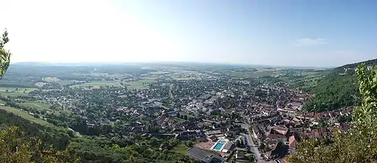 Vue panoramique depuis le rocher du Dan.