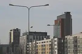 Tours panoramique et de Leppävaara vues de Säteri.