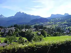 Panorama du bassin d'Ampezzo depuis le hameau de Grava di Sotto.