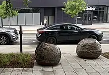 Station 2, Voies navigables - Vue en situation des deux sphères