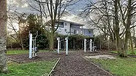 Parcours santé sur les berges du canal de Roubaix à Wasquehal.