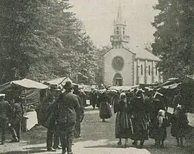 Le pardon de la chapelle Sainte-Anne-des-Bois en 1928.