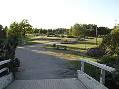 Le parc central de Pargas.