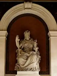 La République, dans le péristyle du grand amphithéâtre.