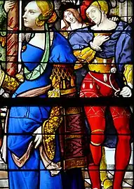 Une femme et des jeunes gens.