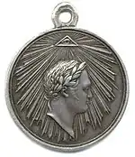 Médaille pour la prise de Paris