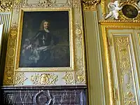 Portrait de militaire du XVIIIe siècle décorant le salon