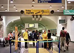 Tapis roulant rapide, en 2005.