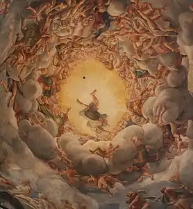 Jésus descendant du ciel.