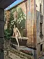 Fresque représentant le tableau. Réalisée dans une ruelle à Vesoul en juillet 2021