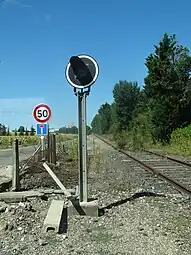 La ligne de Bon-Encontre à Auch en 2021.