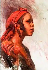 Bédouine aux oranges