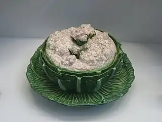 Terrine en forme de chou-fleur(Paul Hannong).