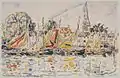 Paul Signac, Bateaux de pêche au Pouliguen, 1928.