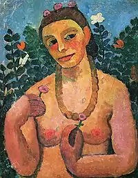 Paula Modersohn-BeckerAutoportrait avec collier d'ambre, 1906