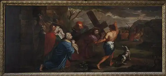 Portement de Croix du XVIIe&nbsp;siècle par Jan van den Hoecke.