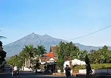 Le Merbabu vu de Salatiga