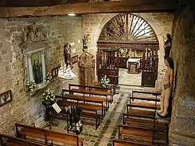 La chapelle Notre-Dame de Port-Blanc, vue intérieure.