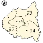 Localisation des équipes 2011-12 de la ligue