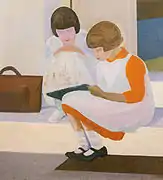 Niñas, huile sur toile, sans date.