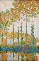 "Peupliers au bord de l’Epte, automne" (1891) de Claude Monet (W 1297)