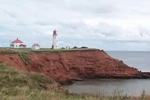 Phare de l'Anse-à-la-Cabane, sur la côte sud de l'île du Havre Aubert