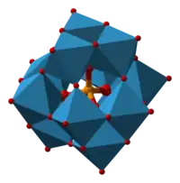 Structure de l'anion phosphotungstate