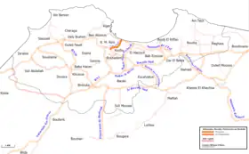 Carte de la route dénommée {{{nom}}}