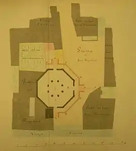 Plan du Saint-Sépulcre de Pise.