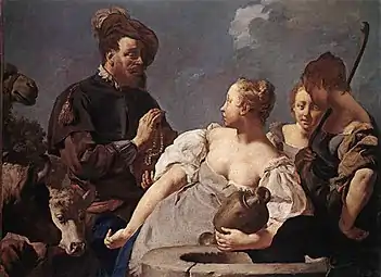 Rébecca au puits d'HaranGiovanni Battista Piazzetta, vers 1740