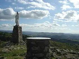 Vierge et table d'orientation du pic de la Garde.