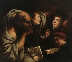 Socrate et deux étudiants, Madrid, musée du Prado.