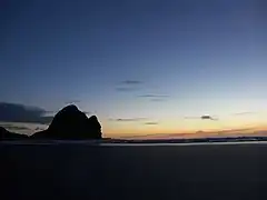 Piha après le coucher de soleil