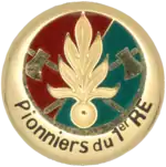 Insigne des pionniers du 1er régiment étranger