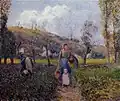 Paysanne et sa fille pendant la récolte à Pontoise, Pissaro, 1882