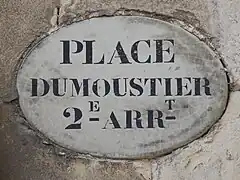 Ancienne plaque en faïence