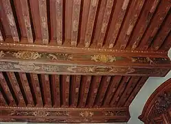 Plafond peint du château de Marines