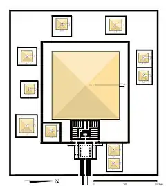La pyramide de Sésostris Ier et ses dix pyramides subsidiaires