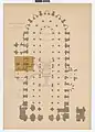 Plan de la cathédrale de Bourges, par P. L. Boeswillwald (1893).