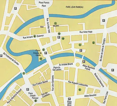 Situation de la rue Armand-Dulamon