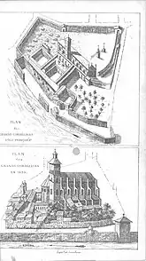 Plan des Cordeliers sous François 1er et en 1625