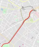 Plan des voies en 1994.