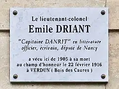 Plaque au no&nbsp;47.