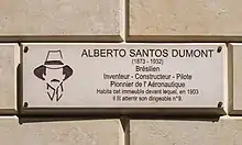 Plaque commémorative.