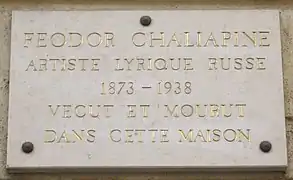 Plaque au no 22.