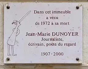 Plaque au no 15.