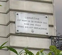Plaque commémorative.