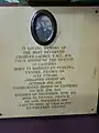 Plaque en mémoire de Charles Gachet, premier évêque du diocèse de Castries.