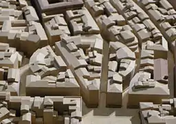 Maquette du quartier de l'amphithéâtre à Florence.